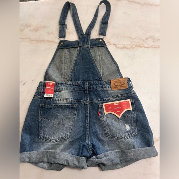 Denim Overalls with Adjustable Straps - Picture 3 of 6
